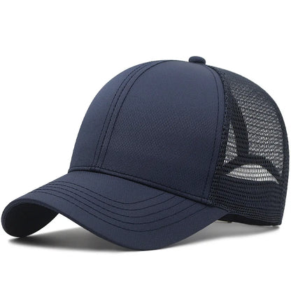 Unisex Quick Dry Big Head Mesh Baseball Cap