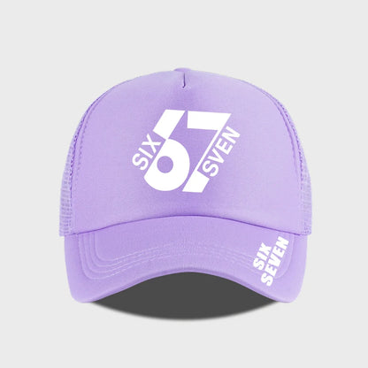 SIX 67 SEVEN Printed Mesh Cap Baseball Cap