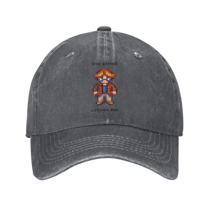 Summer Pierre His Greed Sickens Me Stardew Valley Baseball Cap