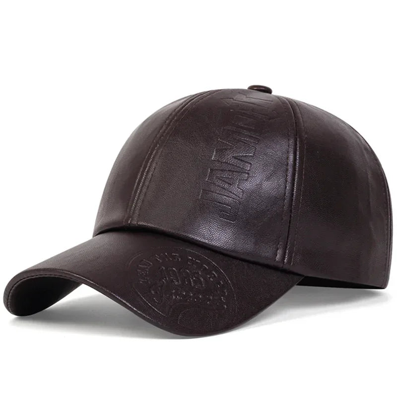 Unisex 1985 Imprinting Leather Baseball Caps