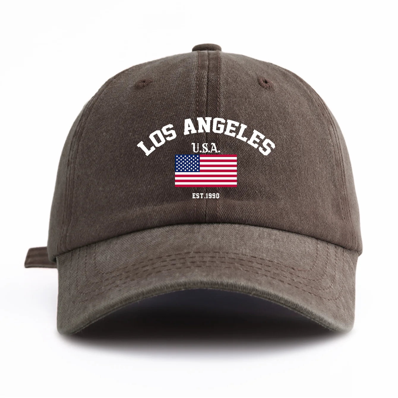 LOS ANGELES Print Washed Baseball Cap