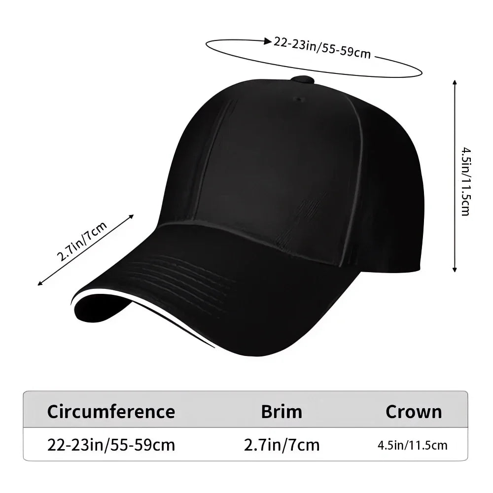 Thunder Lightning Cute Cat Image Hat Unisex Printed Baseball Cap