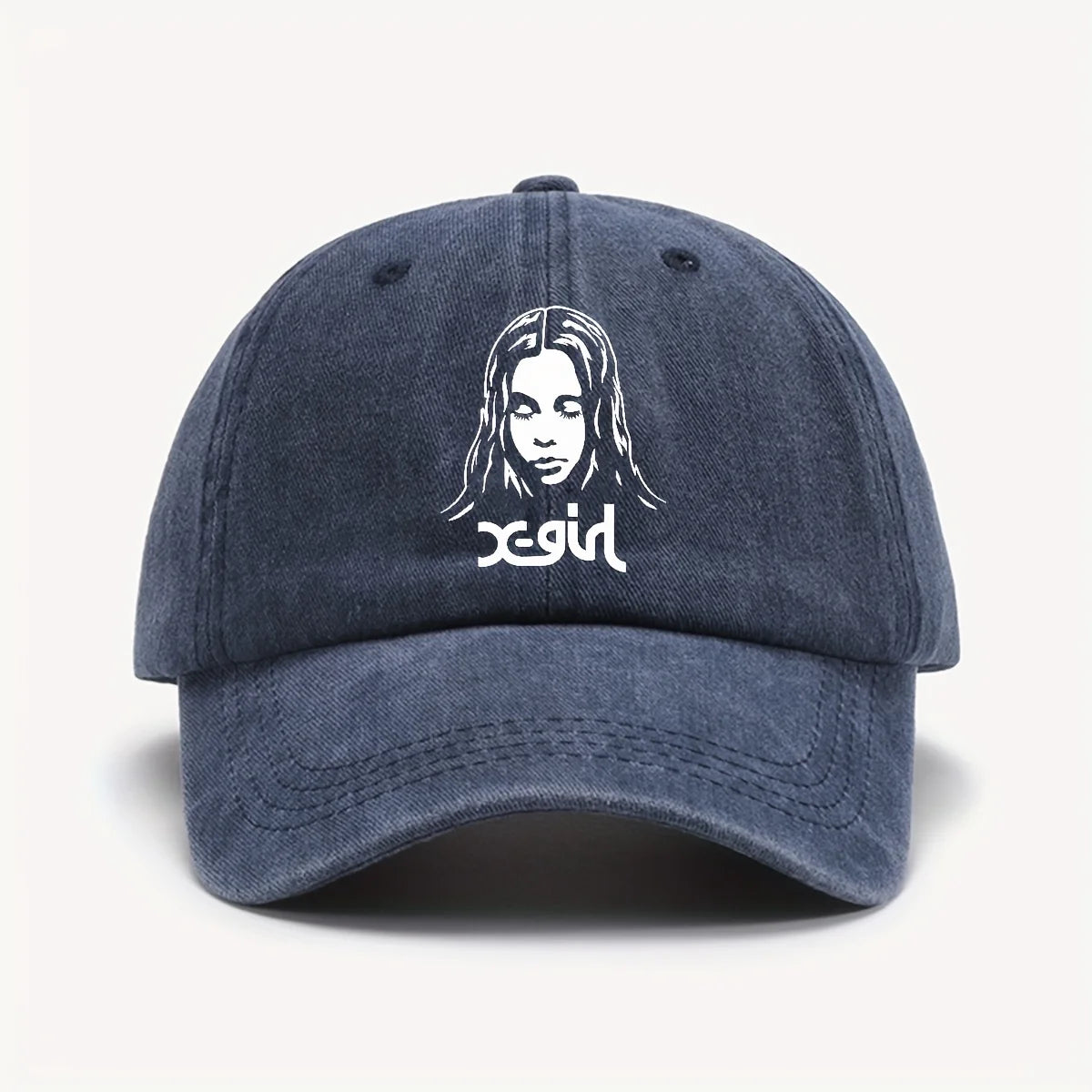 Girl Printed Baseball Cap Unisex Vintage Wash Sun Hat