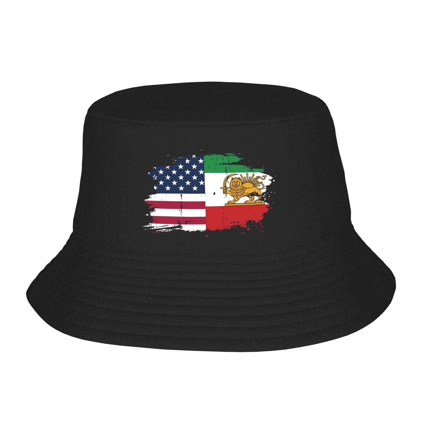 Persian American Flag USA Persia Iran Flag Iranian Roots Bucket Hat