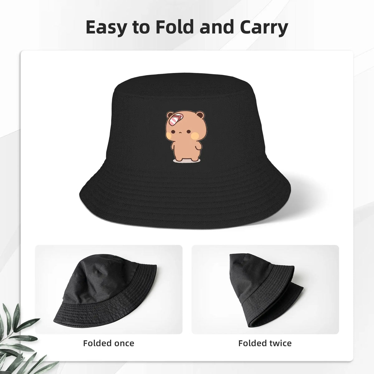 Bucket Hats Panda Bear Couple Bubu And Dudu