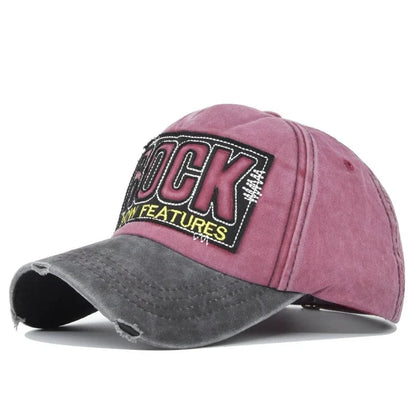 Version Of The New Washed Letter Spring And Autumn Cap