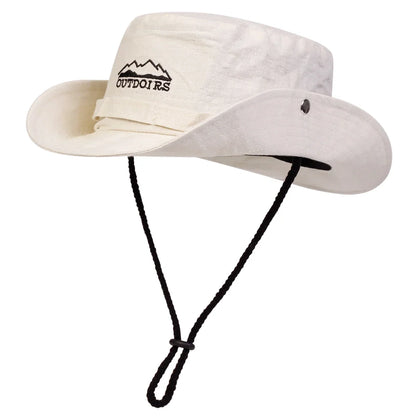 Unisex OUTDOIRS Mountain Range Embroidery Bucket Hat