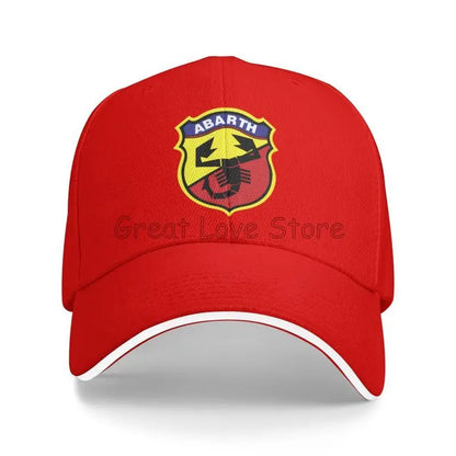 Custom Abarth C Print Sandwich Baseball Cap Dad Hat Golf