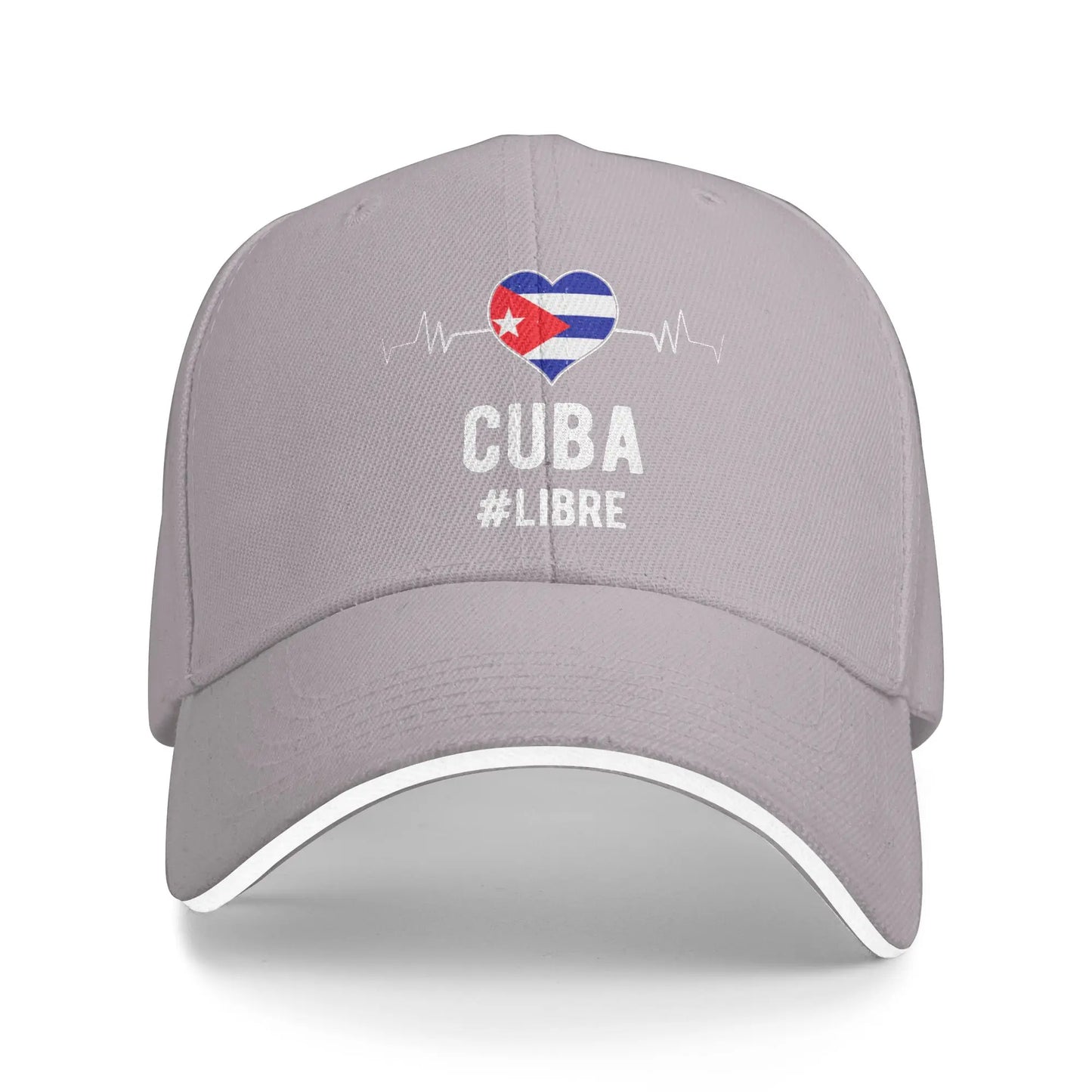 Cuba Libre Heart Flag Cuban National Heritage Baseball Cap