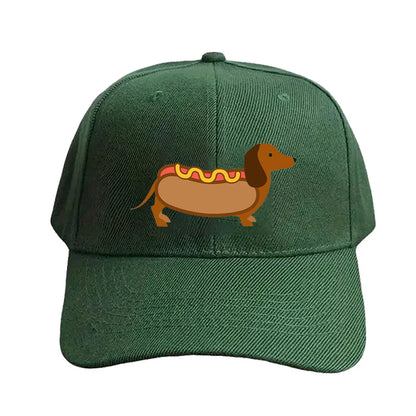 Hotdog Wiener Dog Baseball Cap