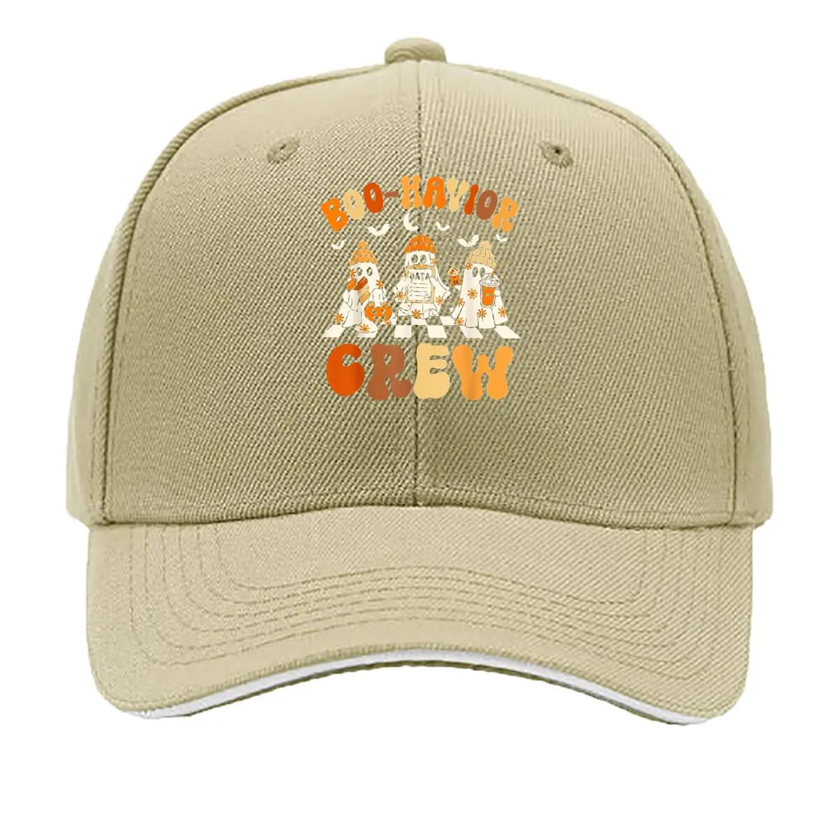 Halloween Ghost Boo-Havior Crew Sandwich Baseball Cap