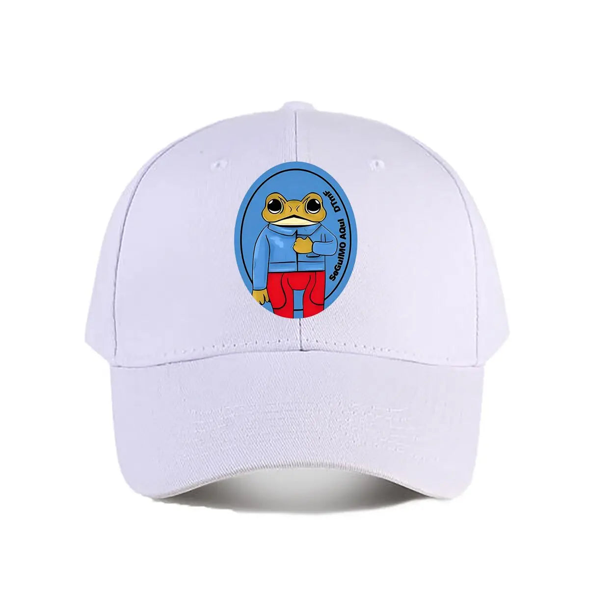 Oversized Brown Cartoon Frog Baseball Cap