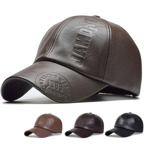 Unisex 1985 Imprinting Leather Baseball Caps