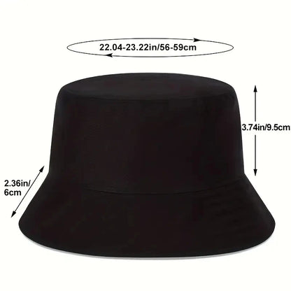 Rimiut Red Cloud Anime Cartoon Embroidery Bucket Hat Cotton