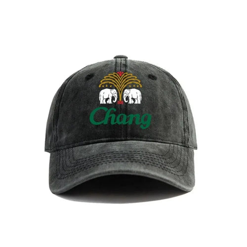 Chang Beer Baseball Cap Distressed Hats Chang Beer Thai Drink Hat Fashion