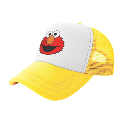Elmo Cartoon Sesames Streets Trucker Hat Baseball Cap