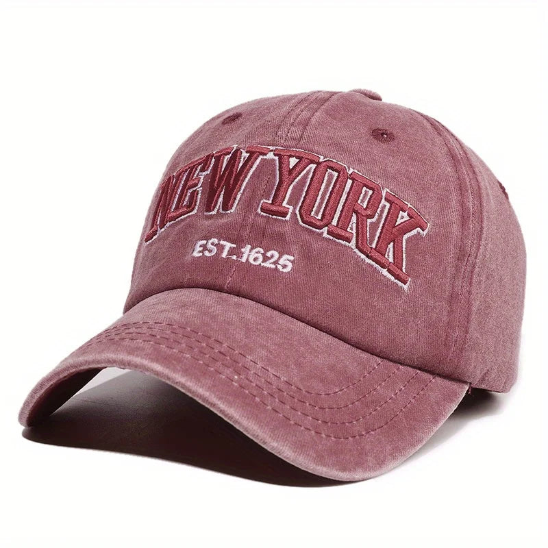 Embroidered Letter Baseball Cap For Men And Women