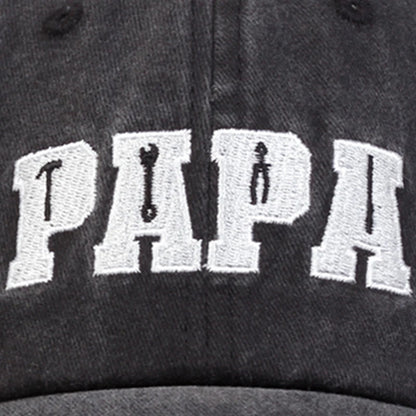 Unisex PAPA Letter Embroidery Baseball Net Caps Sunscreen Hat Sports Cap