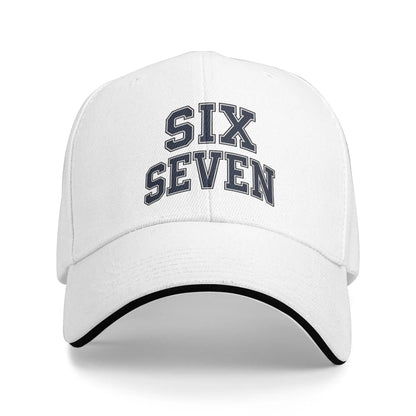Meme 67 Six Seven 6 7 Steal a Brainrot Los 67 Baseball Caps
