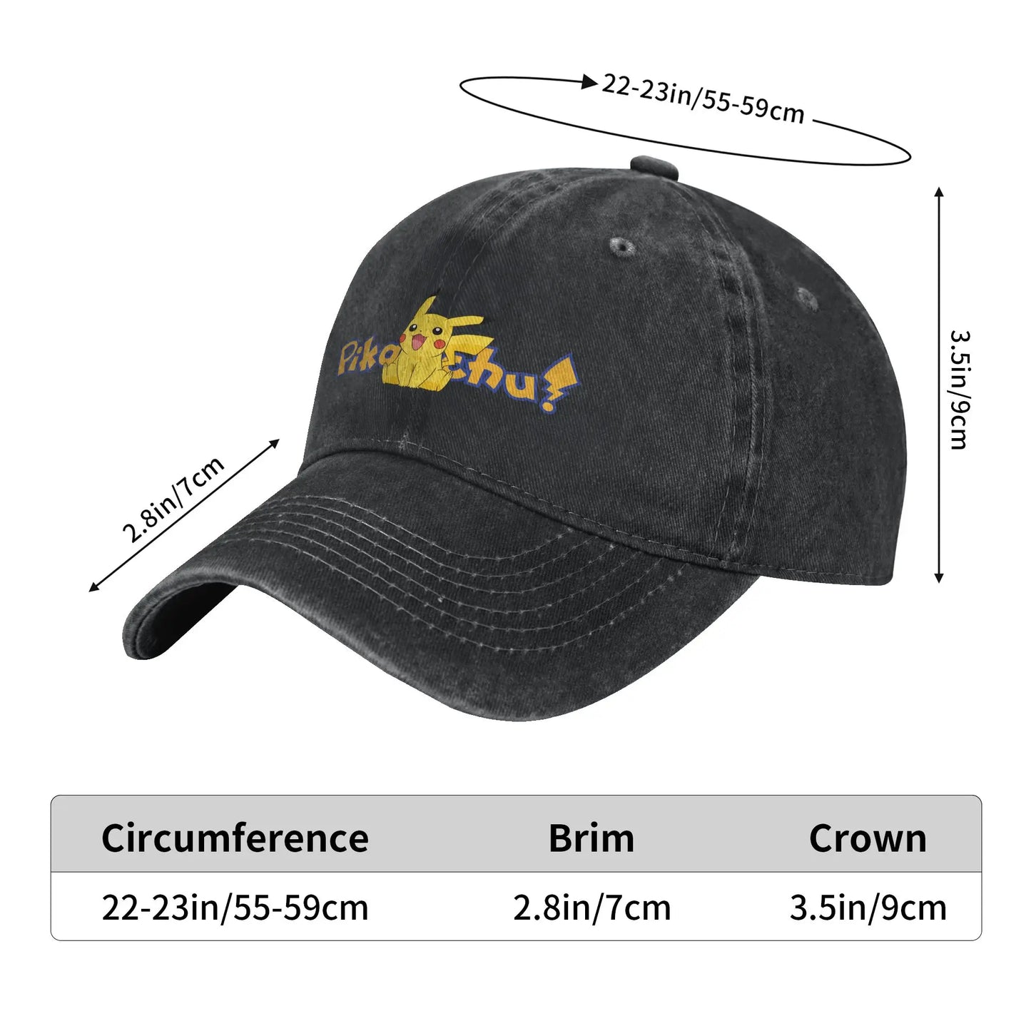 Pokemon Cap Pikachu Casual Baseball Cap