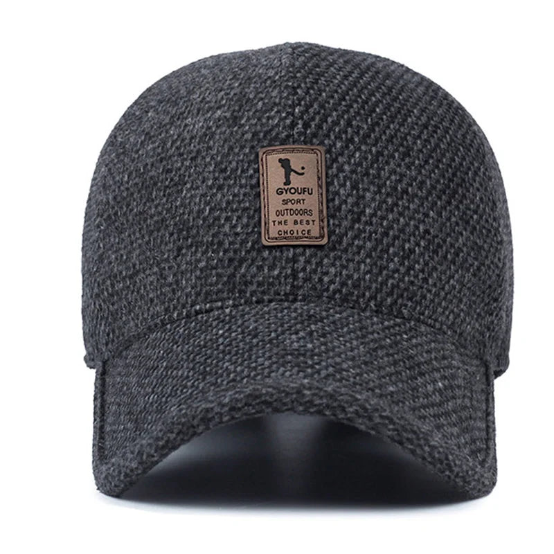 Autumn Winter Men Baseball Cap Winter Warm Hat