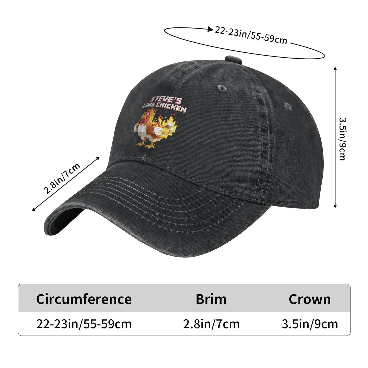 New Chicken Jockey Printed Cap Cotton Baseball Cap
