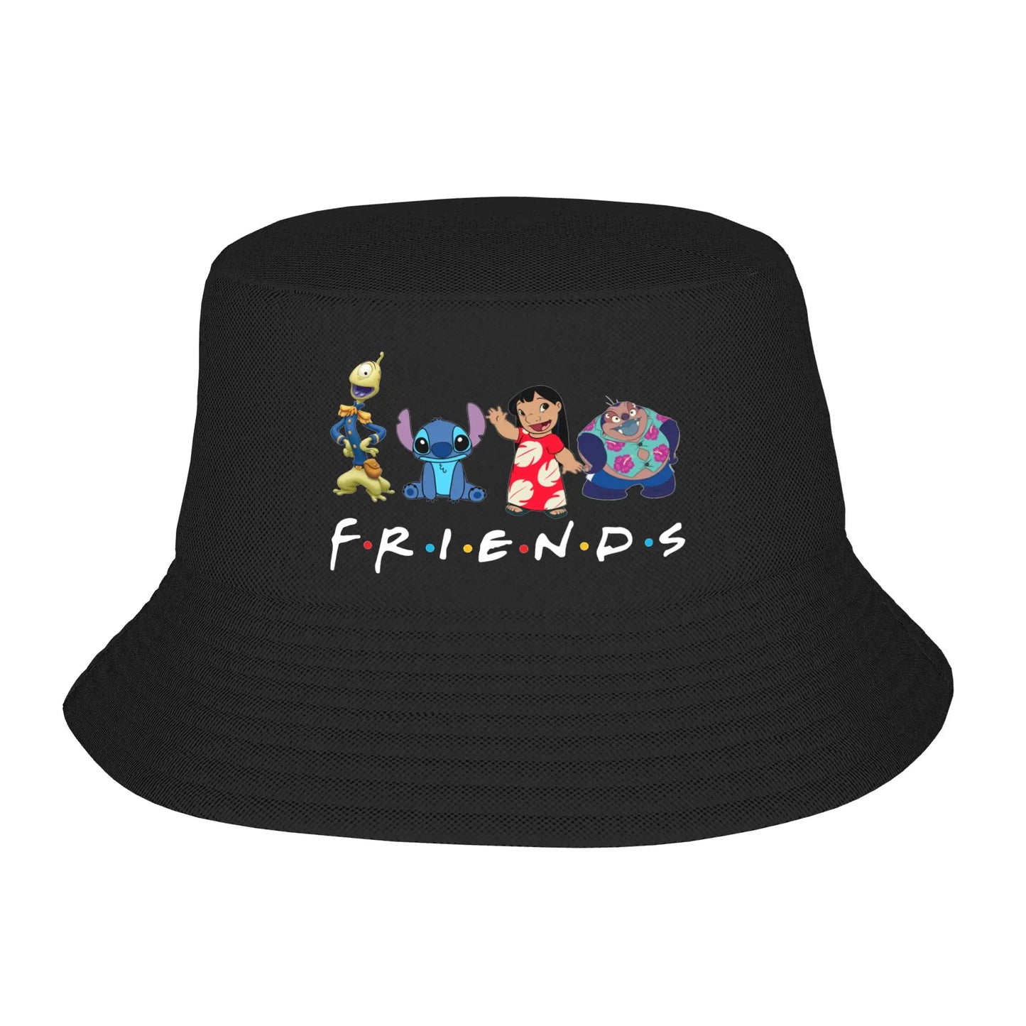 Streetwear Lilo and Stitch Bucket Hat Unisex Packable