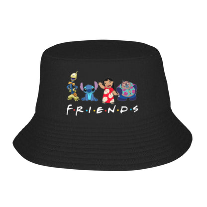 Streetwear Lilo and Stitch Bucket Hat Unisex Packable
