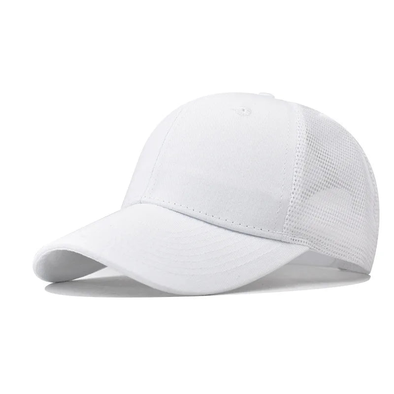 Baseball Cap Adult Net Cap Shallow Curved Eaves Hat Unisex Hip Hop Fitted Cap