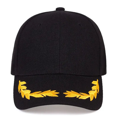Unisex Wheat Ear Embroidery Baseball Caps Adjustable Casual Hats Spring Autumn