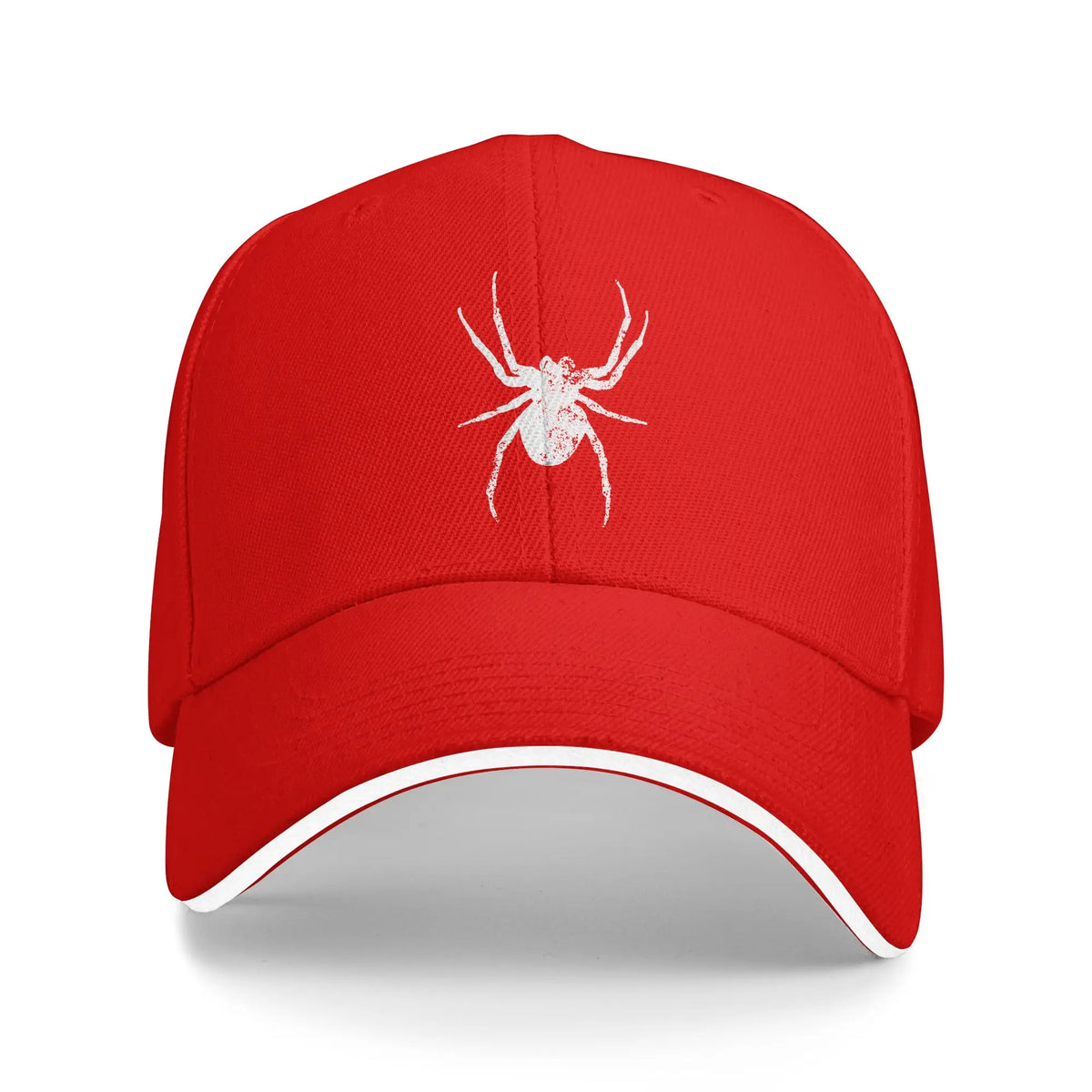 Grunge Spider Print Casual Baseball Cap