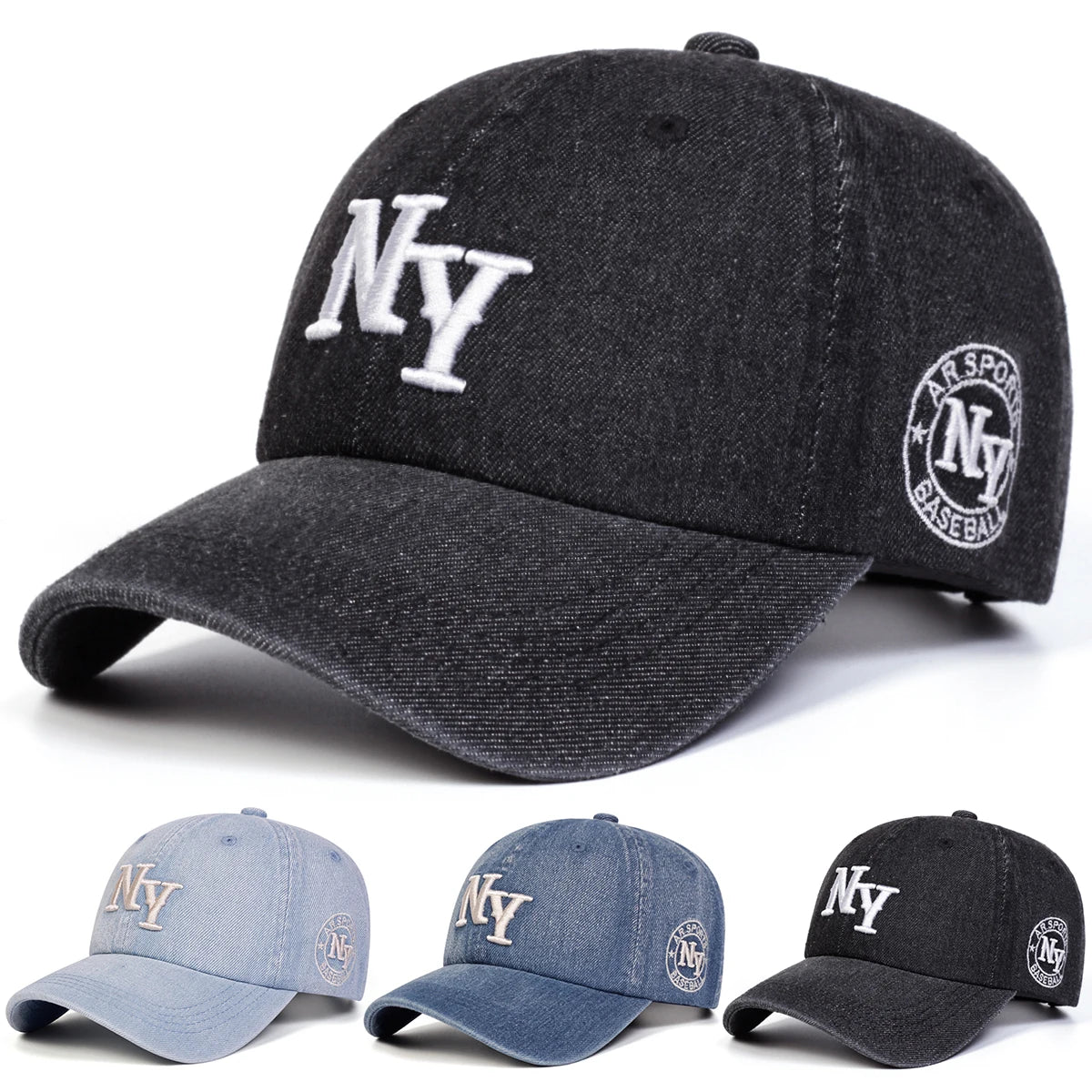 Unisex Letter Embroidery Cowboy Baseball Caps