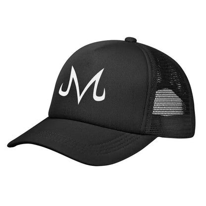 Majin Buu Print Mesh Net Caps Solid Color Baseball Cap