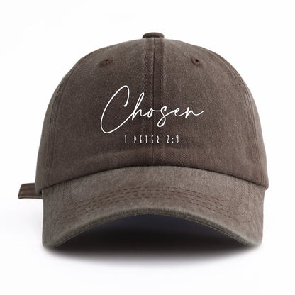 CHOSEN Print Washed Baseball Cap For Adults