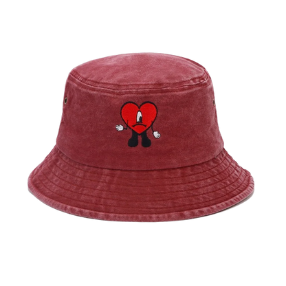 Trendy Bad Bunny Fisherman's Hat Foldable Wide Brim Men All-Match Bucket Hat