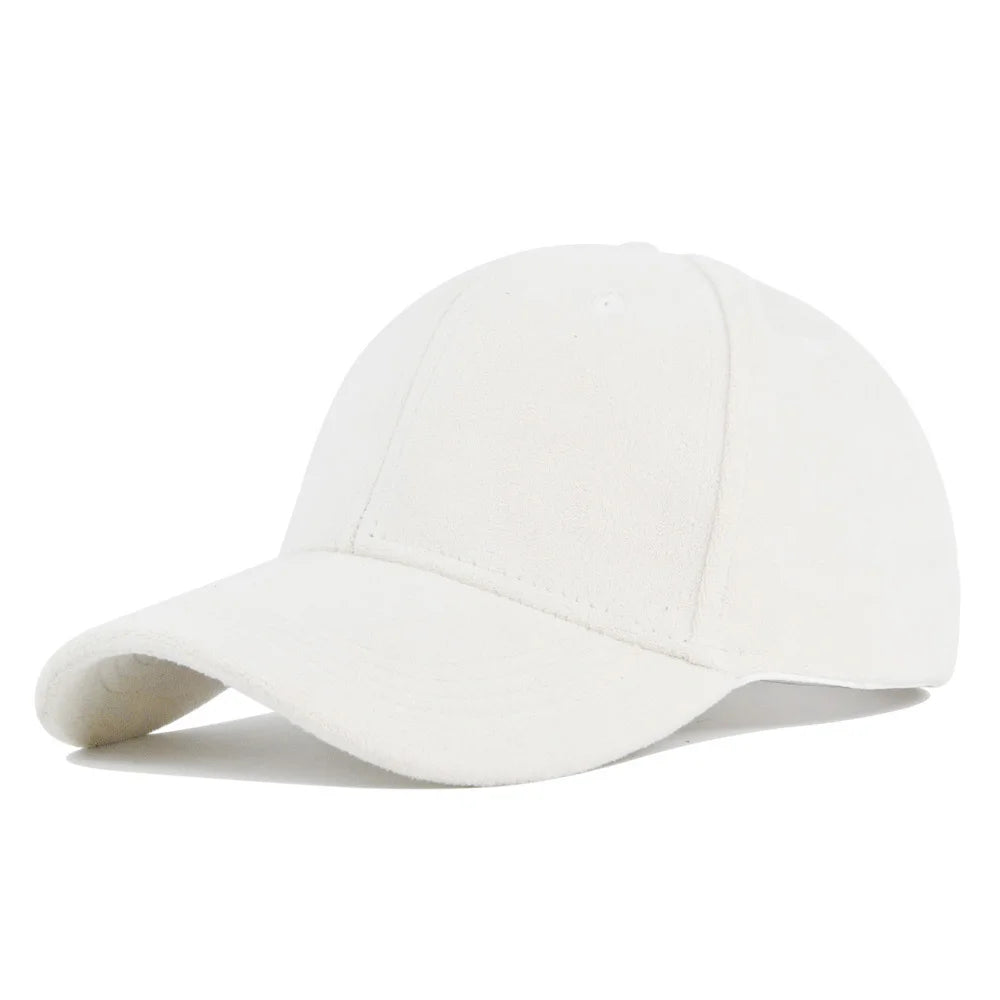 Fashion Unisex Suede Baseball Caps for Women Men