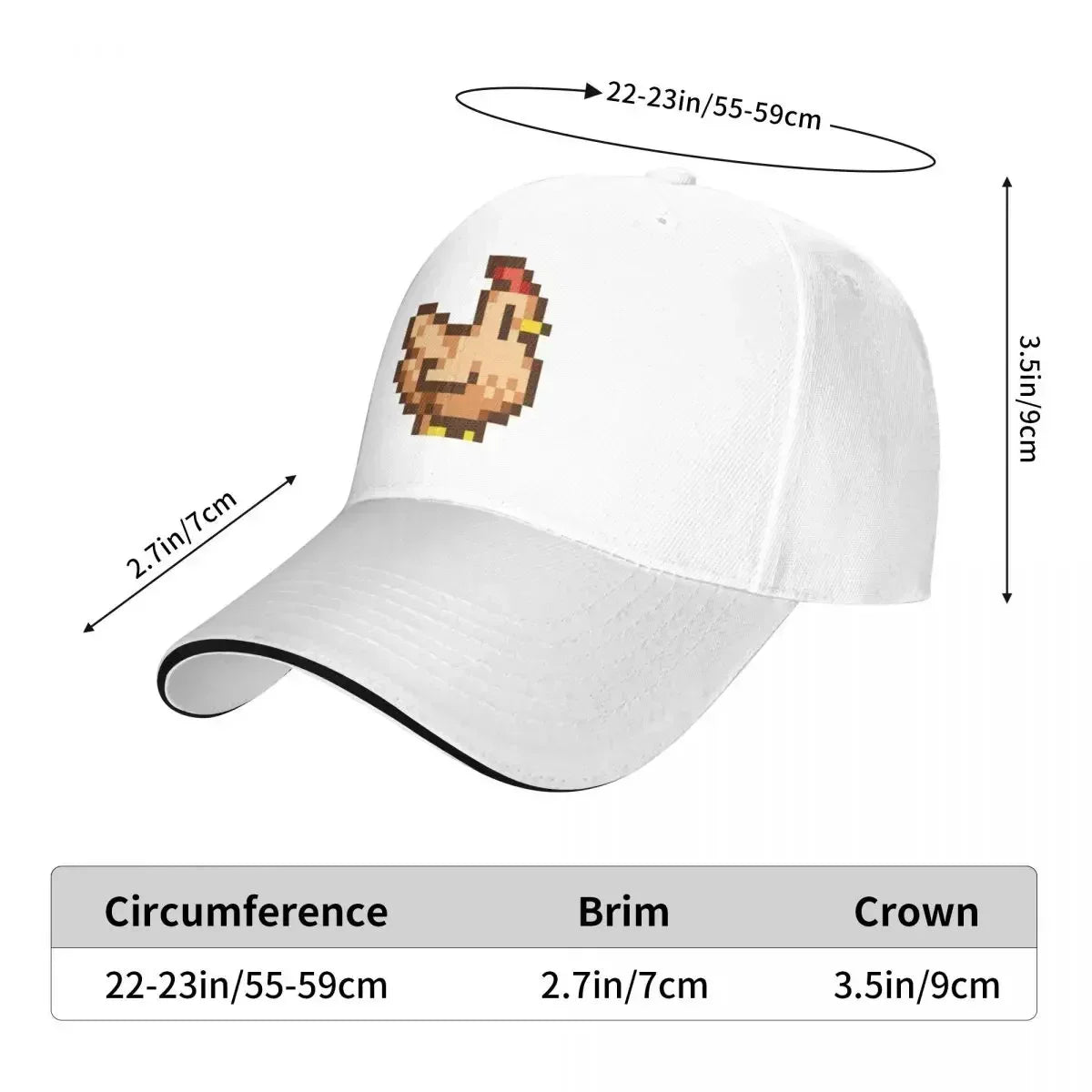 New Stardew Chicken Cap Baseball Cap