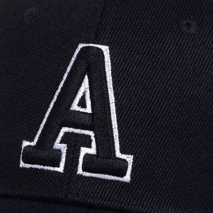 A Letter Embroidery A Baseball Cap Spring Summer