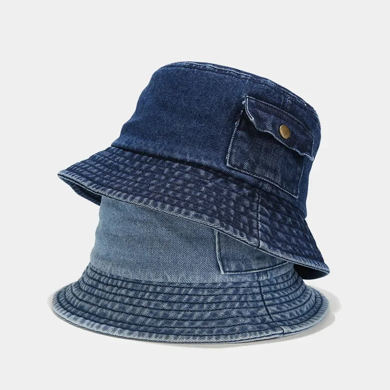 Cotton Style Bucket Hat Men Women Trendy Lightweight