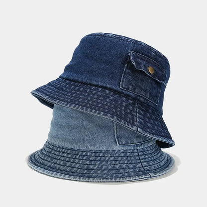 Cotton Style Bucket Hat Men Women Trendy Lightweight