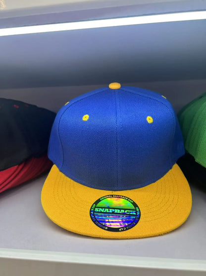 Unisex Flat Brim Snapback Hat For Men Women
