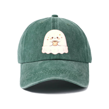 Cute Duck Ghost Graphic Baseball Cap