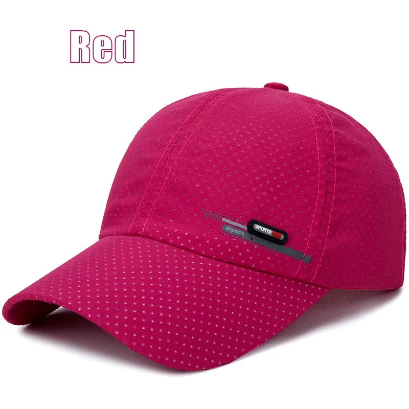 Breathable Perforated Quick-Drying Hat Fishing Sun Protection Baseball Cap