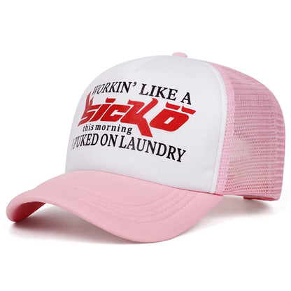 2025 Creative New Baseball Hat SICKO Printed Outdoor Sports Sunshade