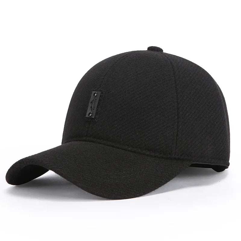 New Black Baseball Caps For Men Women Sunhat Solid Letter Sunscreen Cap