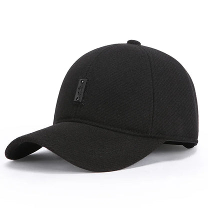 New Black Baseball Caps For Men Women Sunhat Solid Letter Sunscreen Cap
