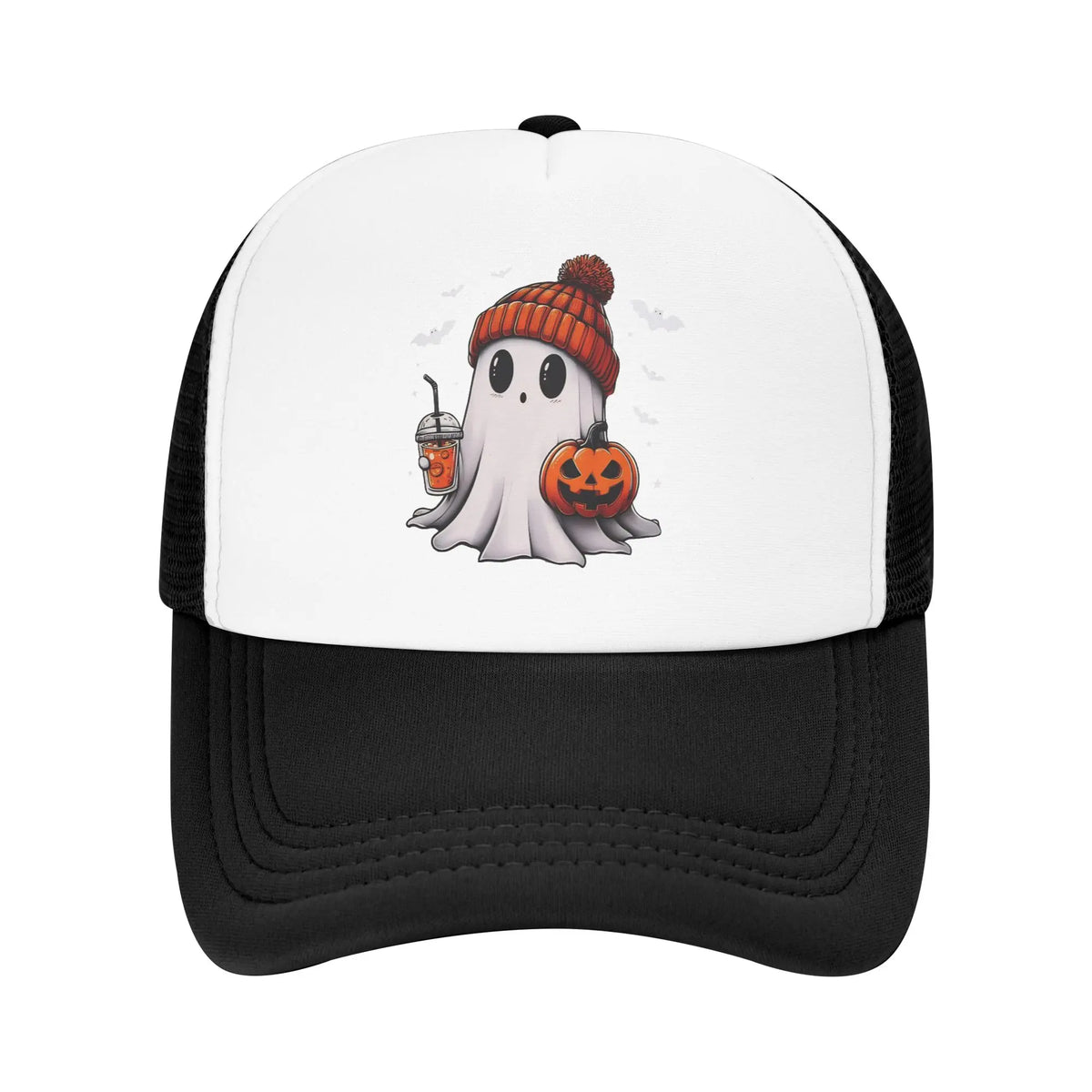 Halloween Cute Ghost Pumpkin Baseball Cap