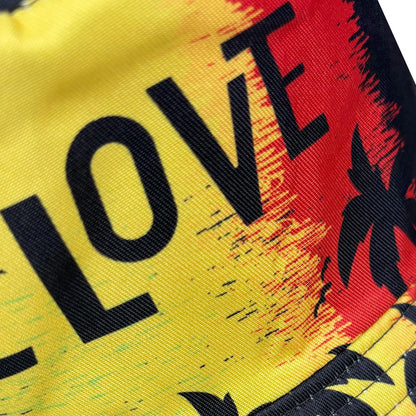 Coconut Tree Silhouette One Love 3D Graphic Fisherman Hat Bucket Hat