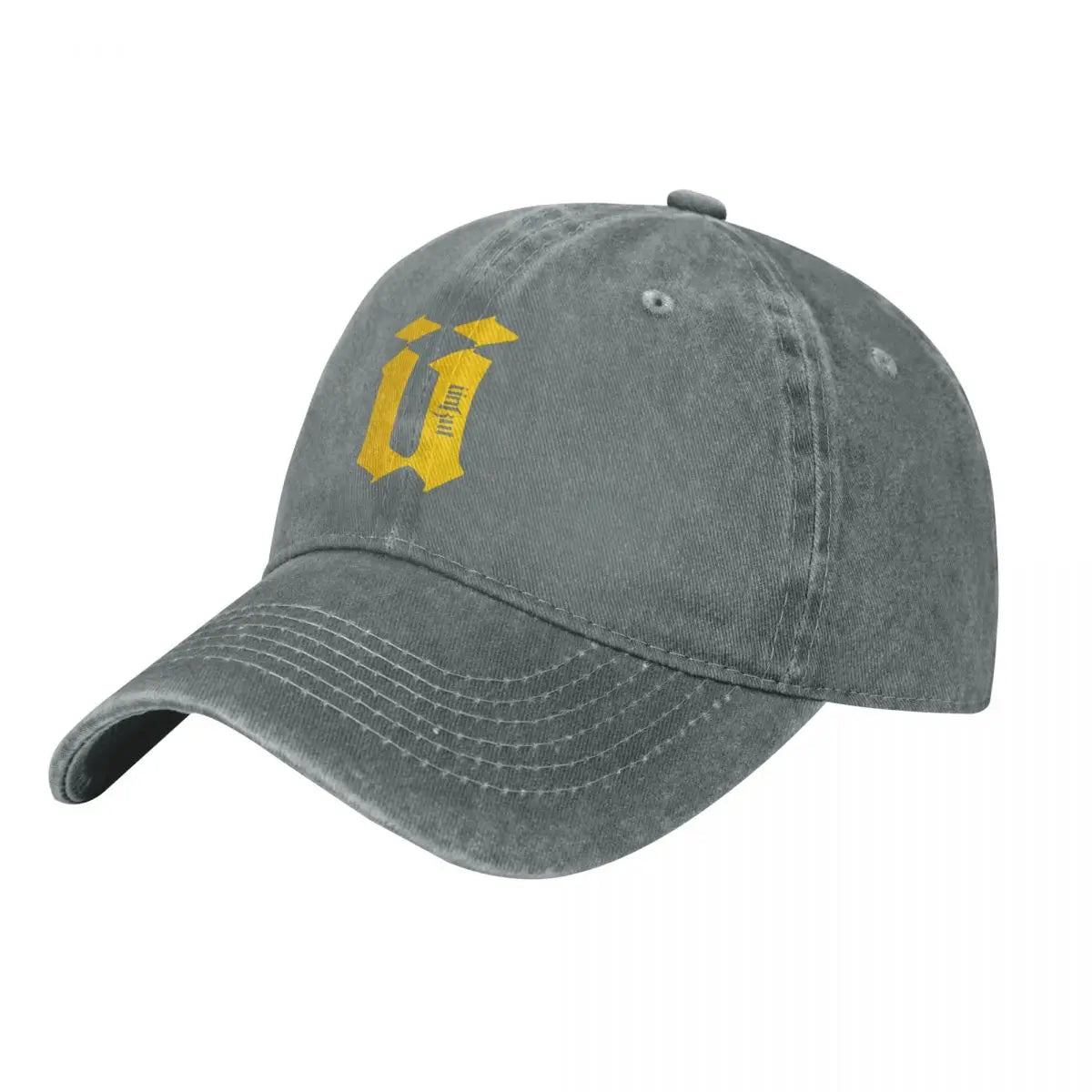 Uncut 100% Cotton Bold Print Denim Cap Durable For Baseball Cap
