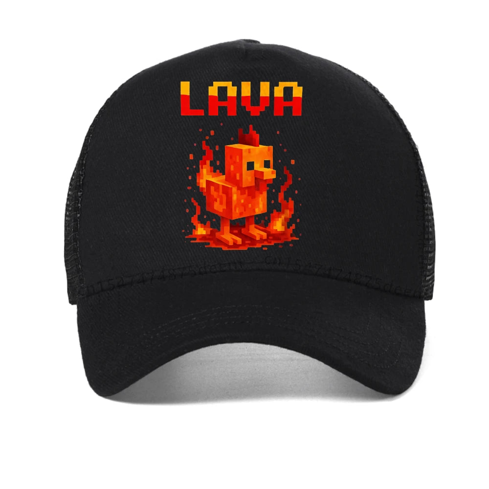 Lava Chicken Baseball Cap